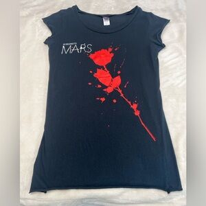 Thirty Seconds to Mars “Red Rose” Graphic Tee – Raw Hem – XL